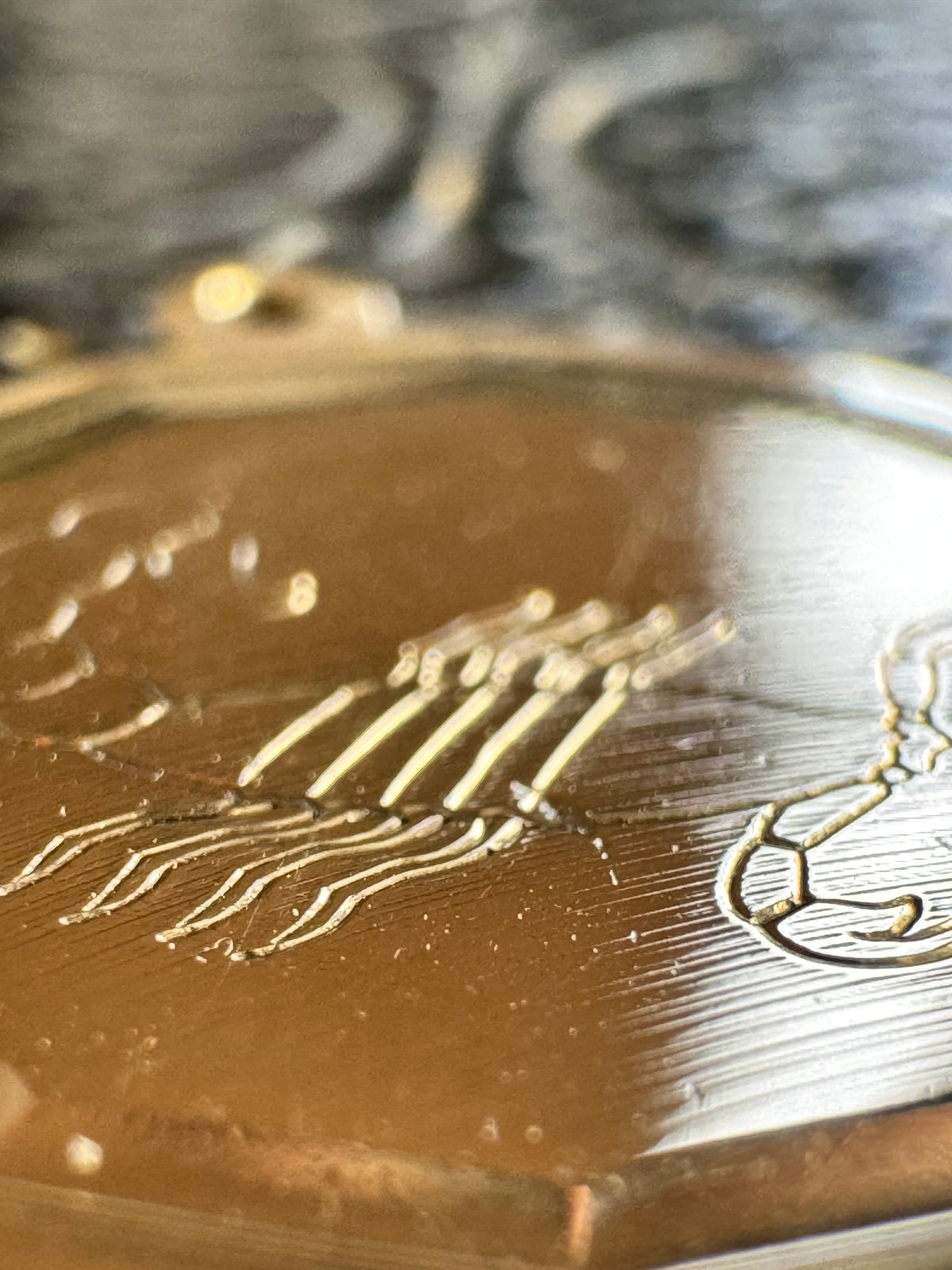 9ct Yellow Gold Scorpion Pendant