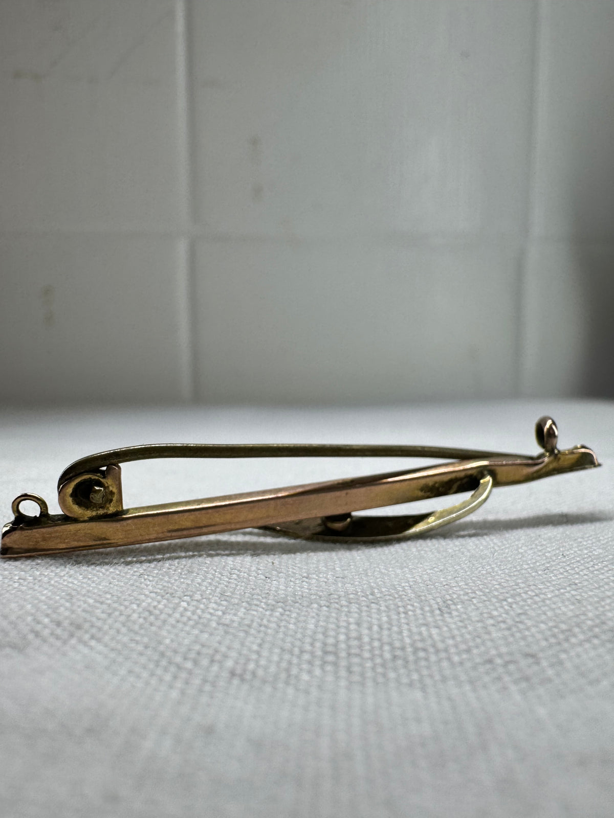 Vintage 9ct Rose Gold Pearl Broach