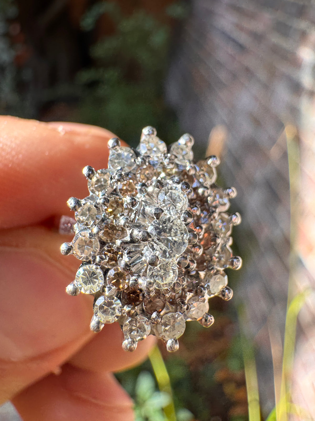 Lot 83: 18ct (36) Natural Diamonds White Gold Ring