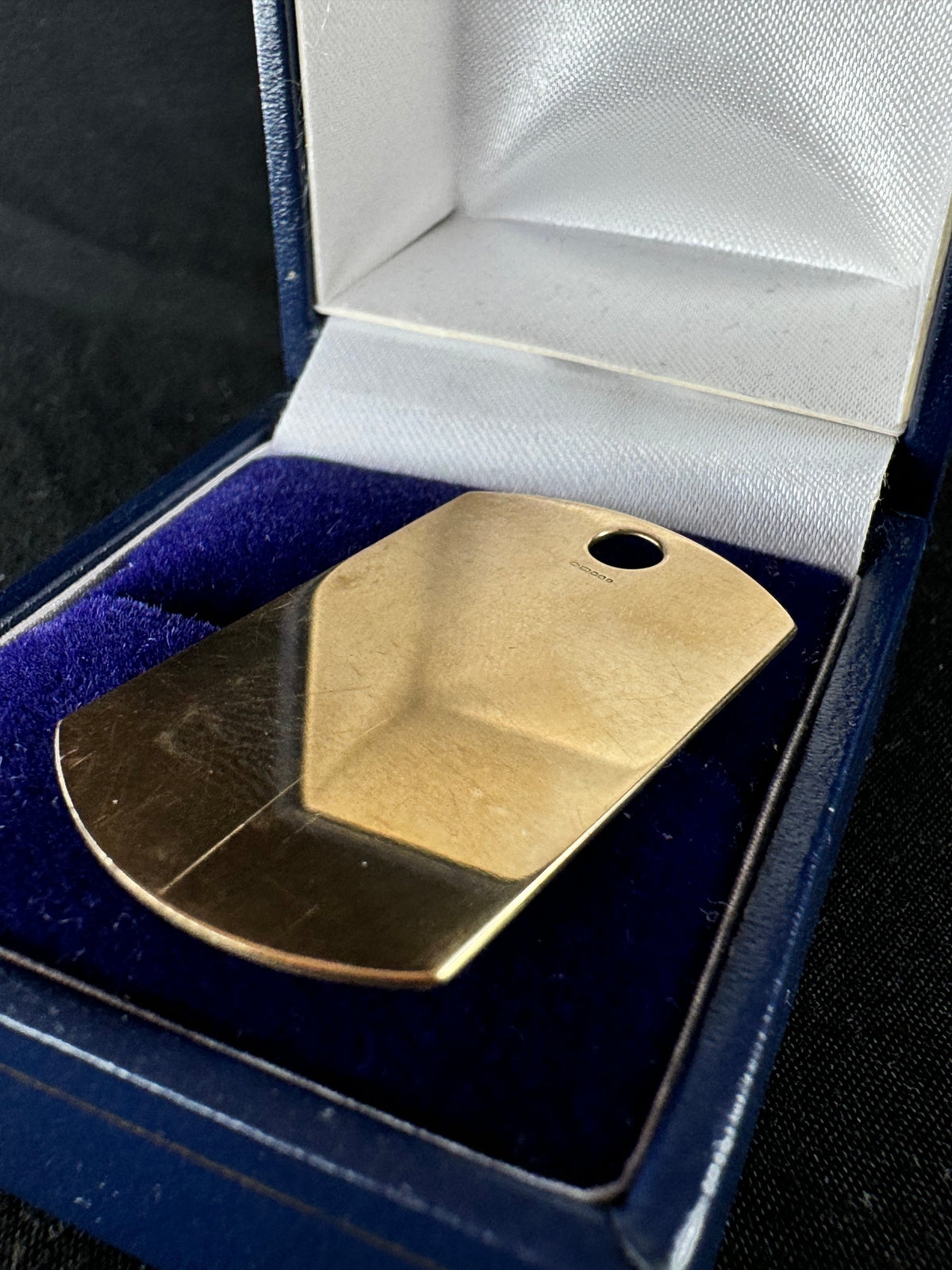 9ct Yellow Gold Dog Tag