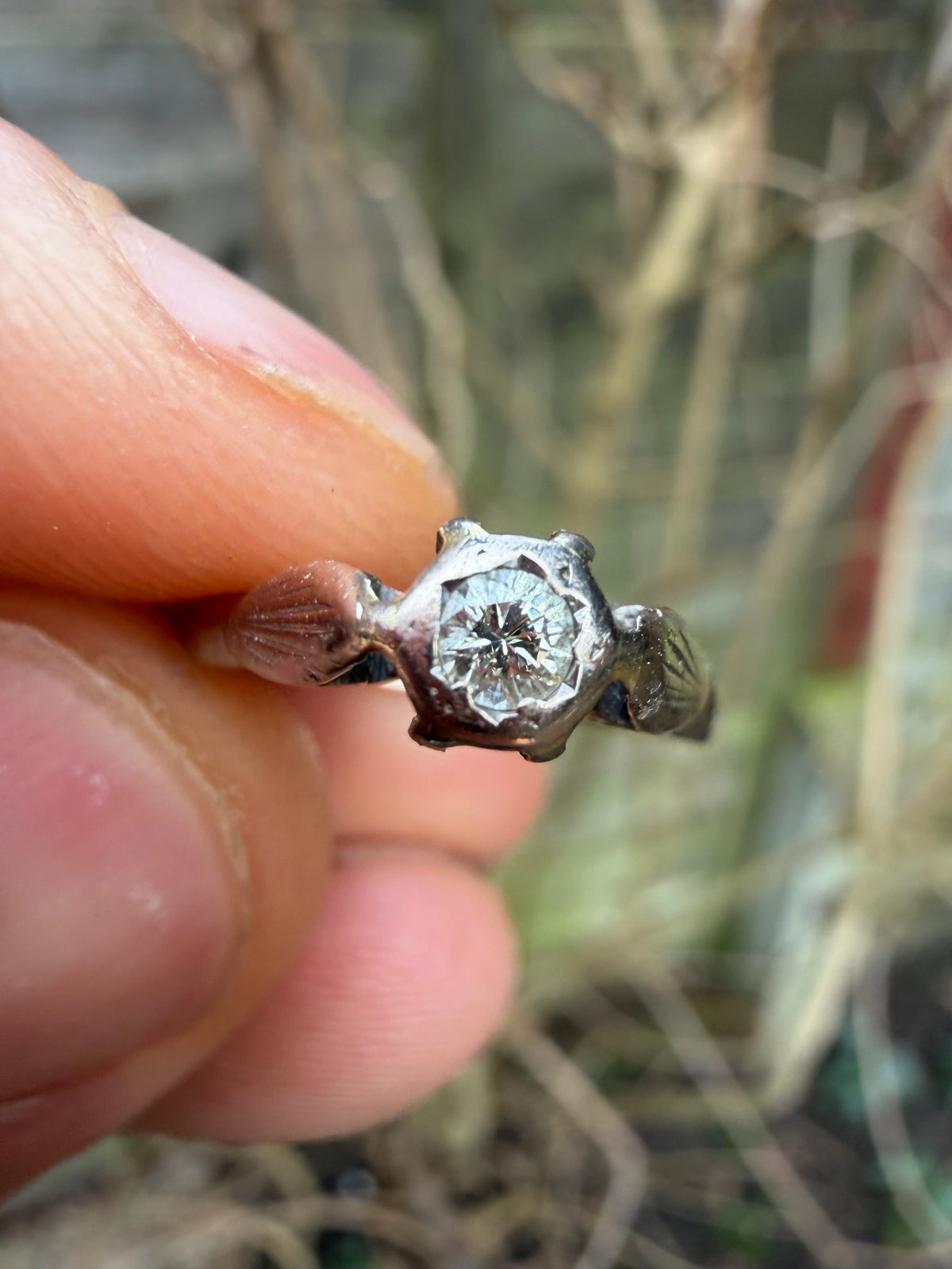 Lot 80: 18ct White Gold Diamond Solitaire