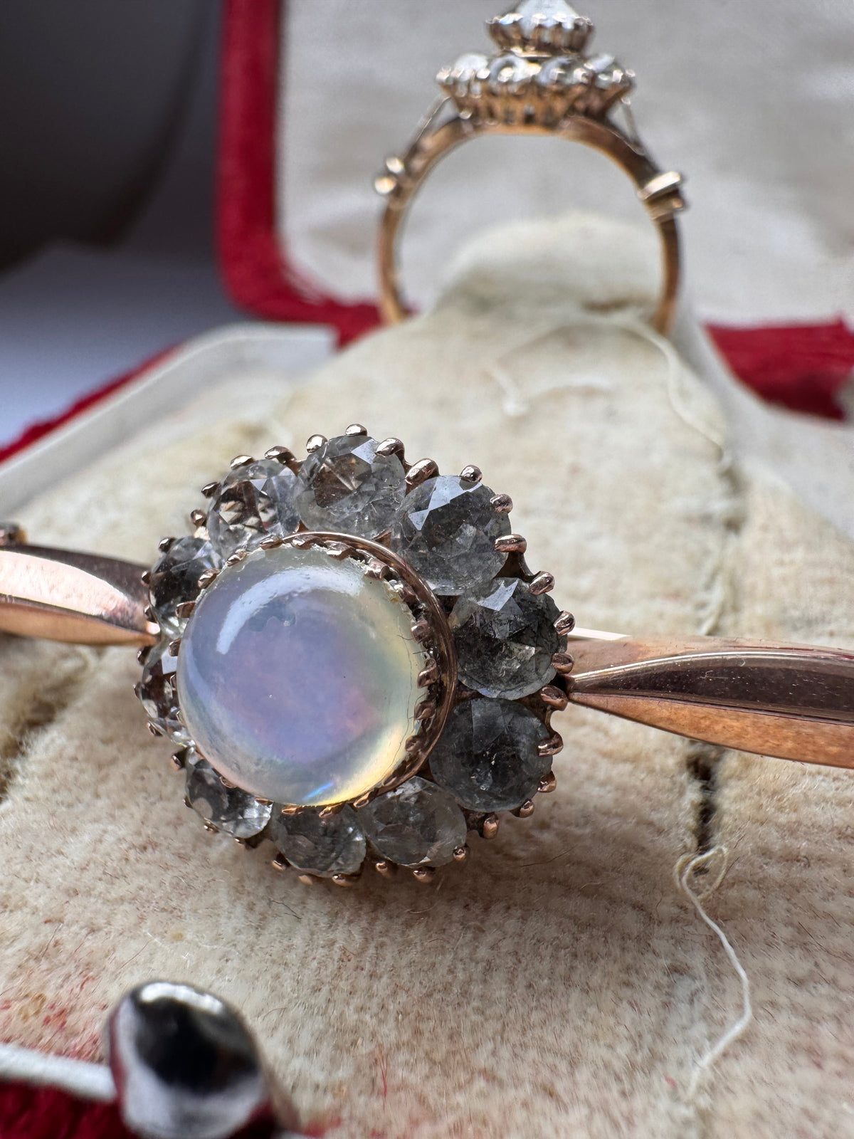 Lot 6: Italian Rose Metal Broach and Ring (Estimate £50-100)