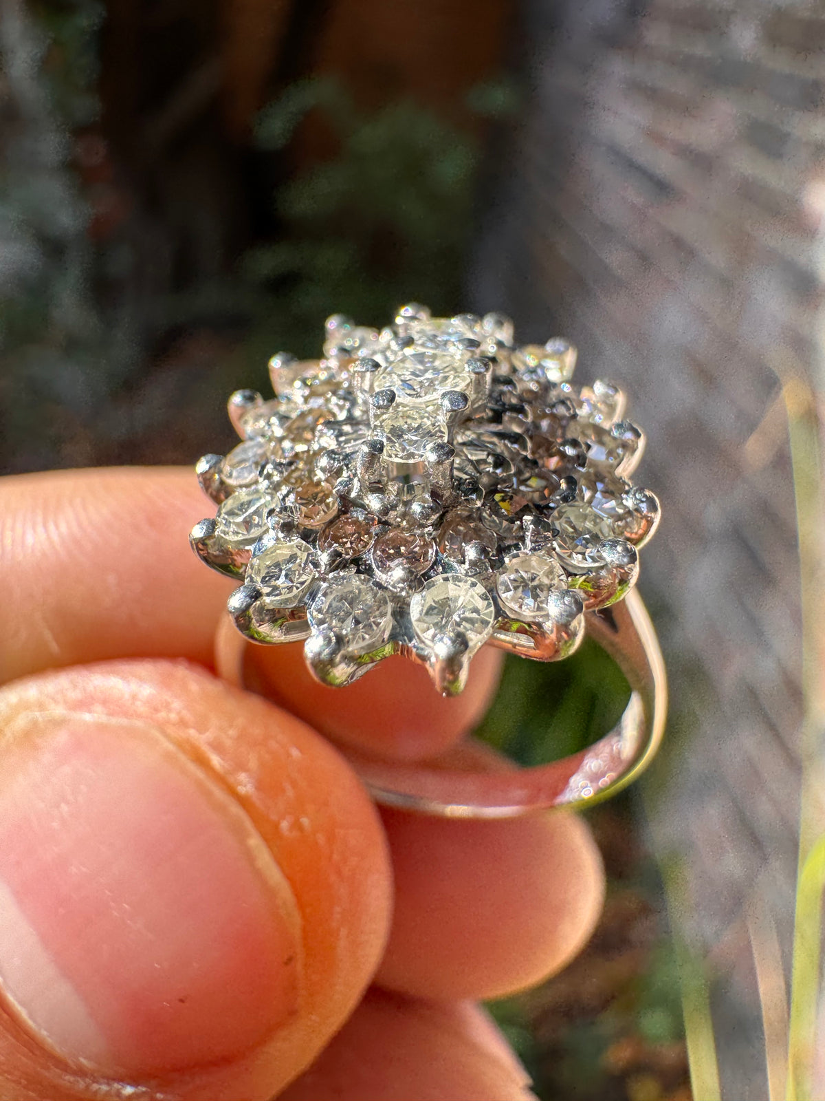Lot 83: 18ct (36) Natural Diamonds White Gold Ring