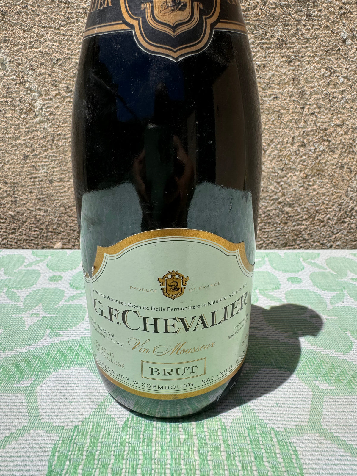 Sealed bottle of G F Chevalier
